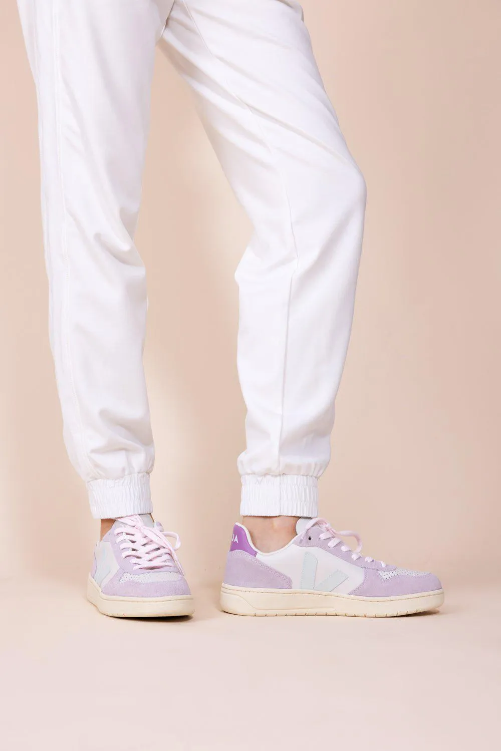 V-10 Sneaker - Gravel Menthol Parme