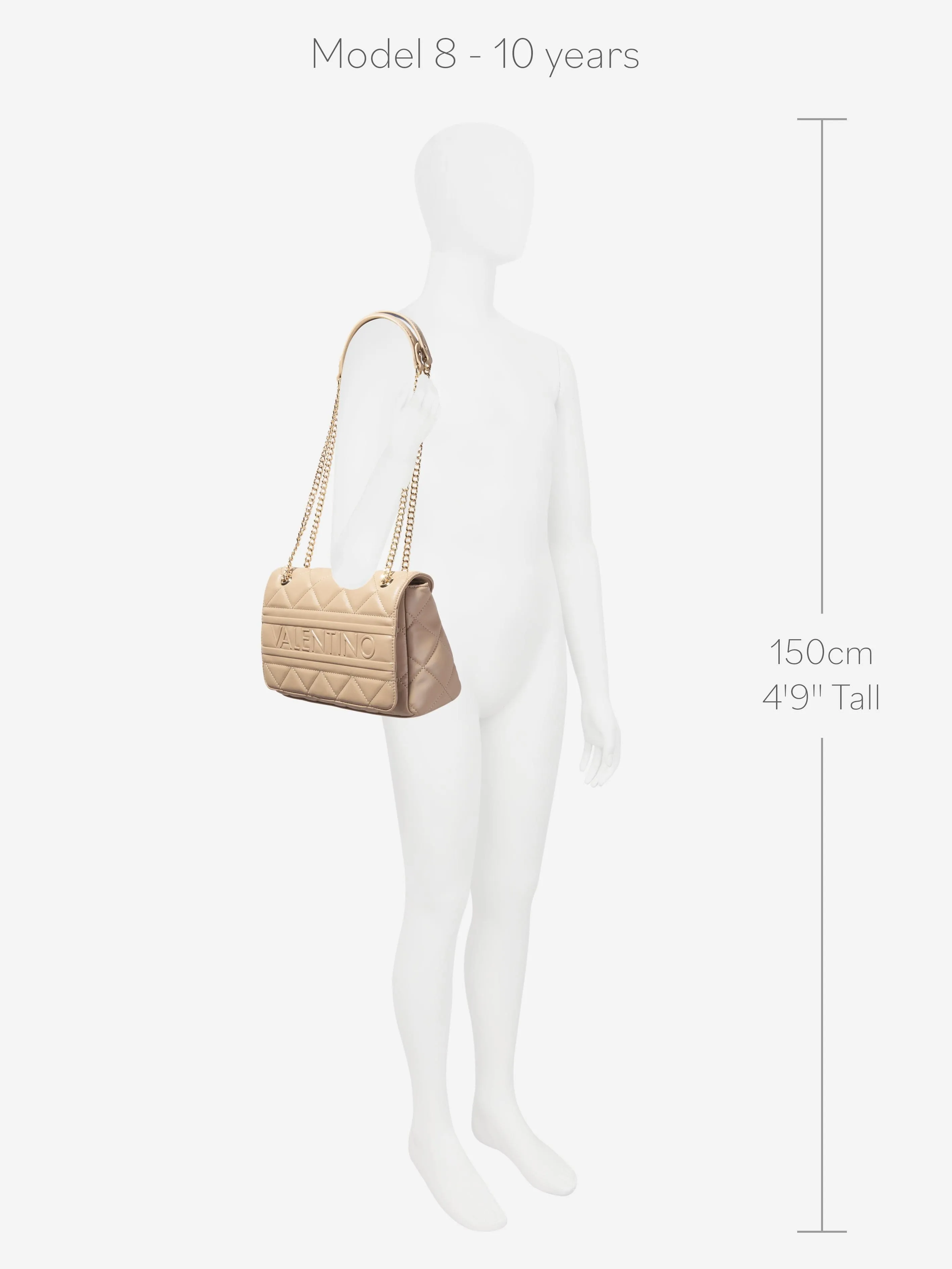 Valentino Ada Flap Bag in Beige (26cm)