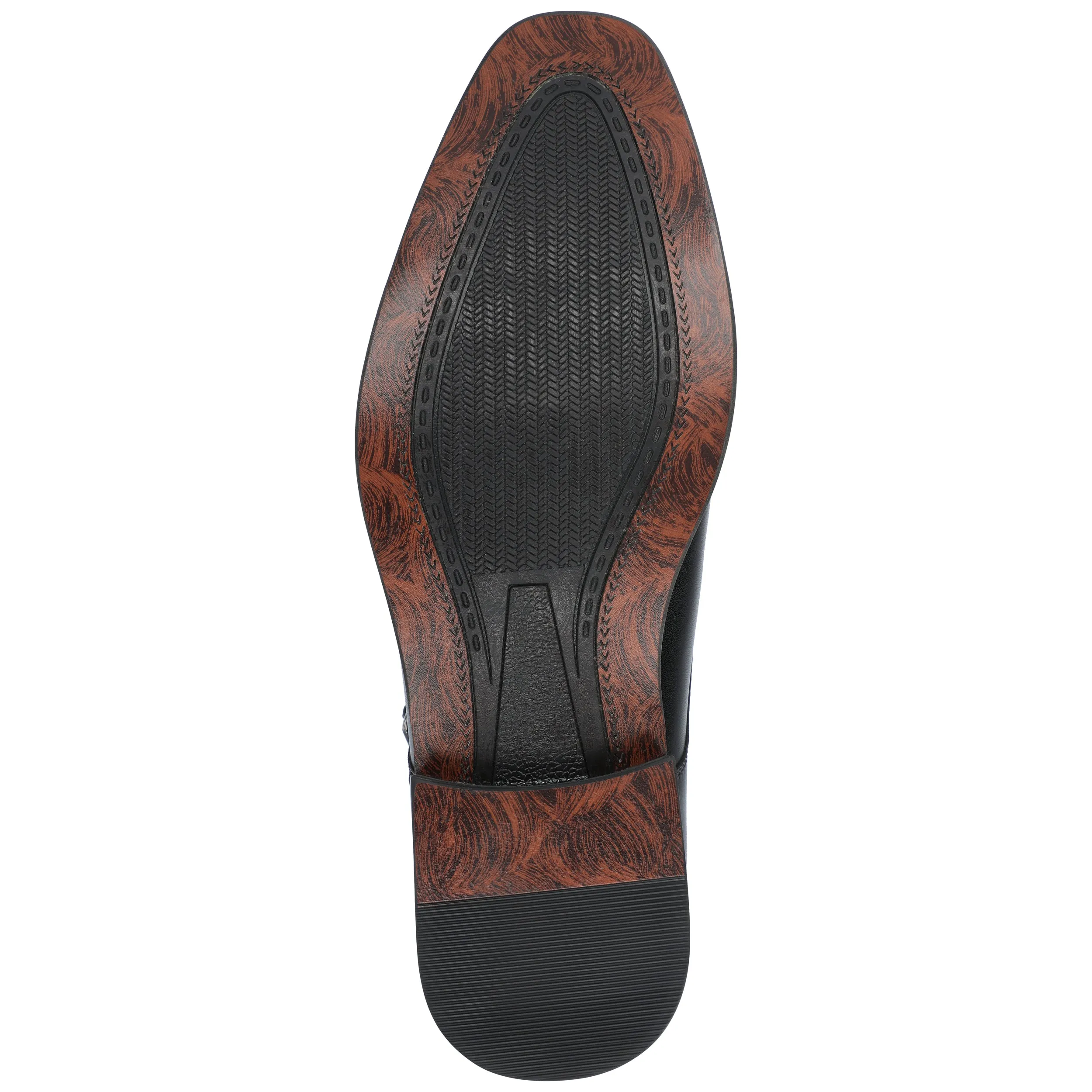 Vance Co. Atticus Wide Width Double Monk Strap Dress Shoe