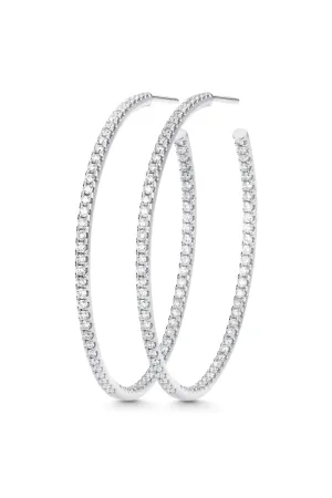 Veena Eternity Diamond Hoop Earrings