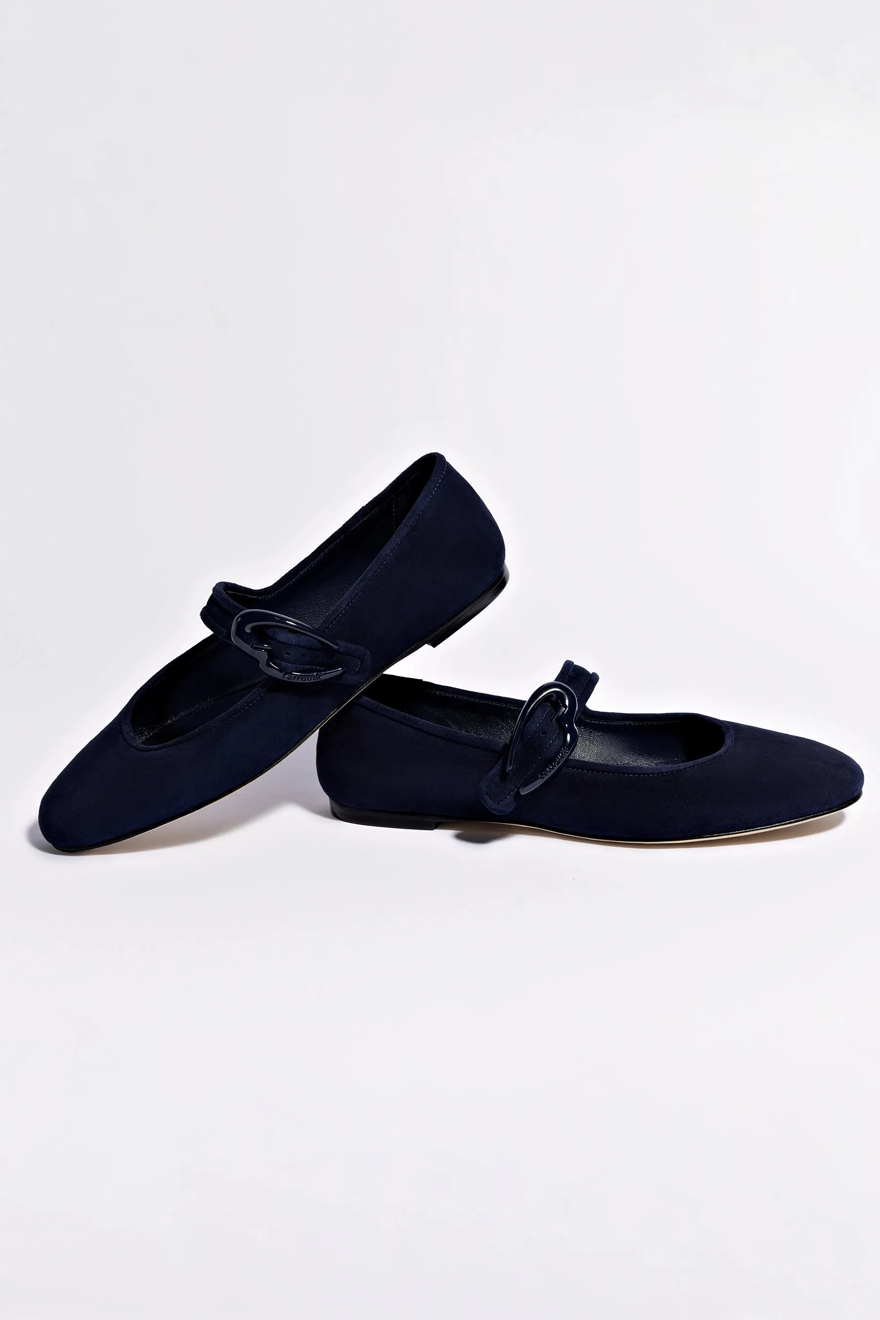 Verona Ballet Flat In Navy Suede