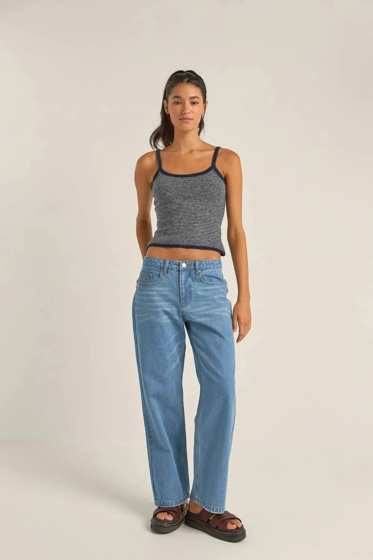 Washed Out Denim Pant
