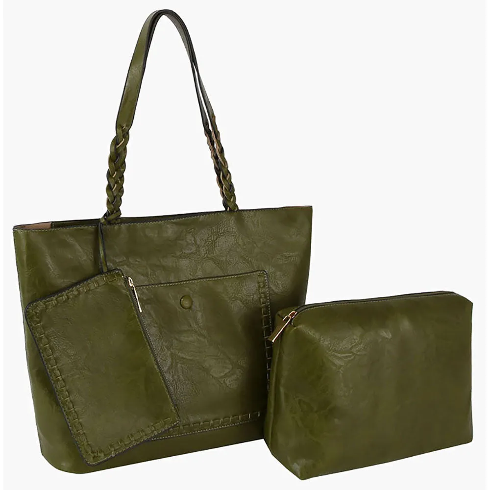 Whipstitch Pocket 3-in-1 Shopper Set