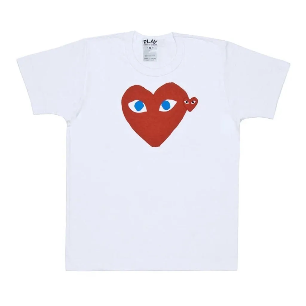 White Blue Eye Heart T-Shirt