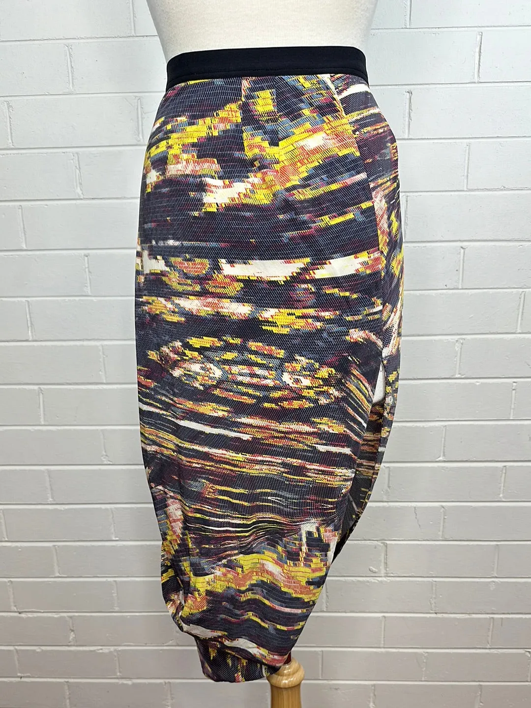 WILLOW | skirt | size 6 | midi length | 100% silk