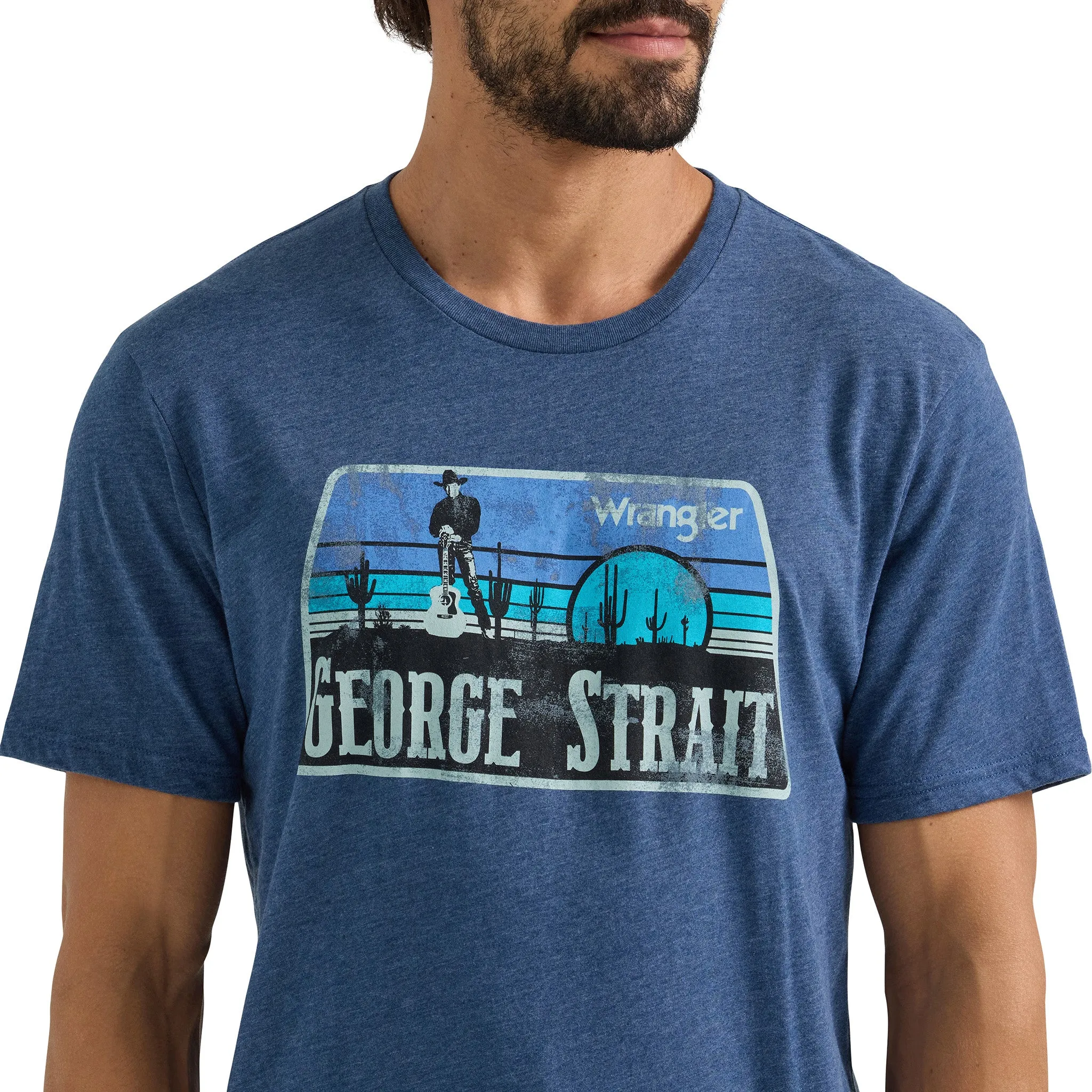 Wrangler Men's George Strait Short Sleeve Graphic Tee