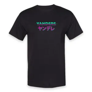 Yandere Vaporwave Text Anime T-Shirt