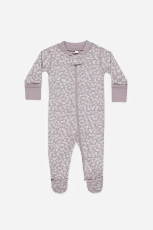Zip Long Sleeve Sleeper Footie (Lavender Ditsy)